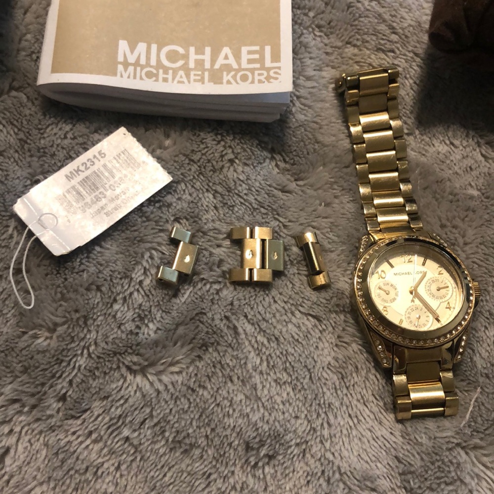 Gold Michael Kors watch